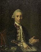 Nathaniel Hone Captain Thomas Baillie oil painting